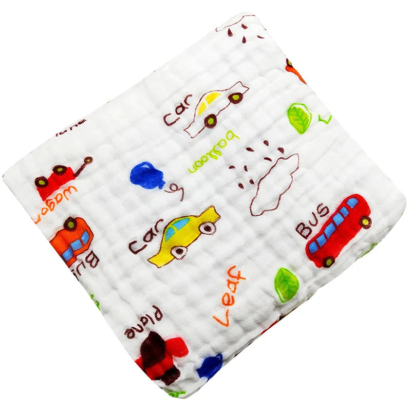 Accappatoio per neonato, Asciugamano in Mussola per Bambini. Morbidezza e Comfort 100% Cotone