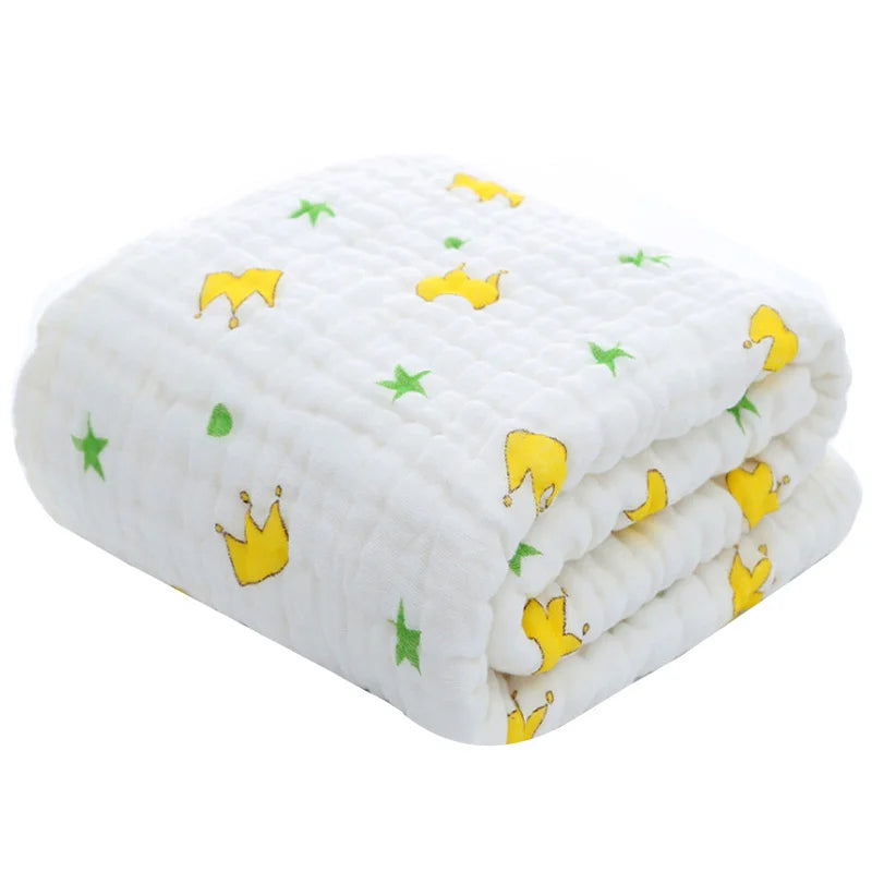 Accappatoio per neonato, Asciugamano in Mussola per Bambini. Morbidezza e Comfort 100% Cotone