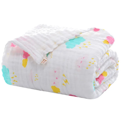 Accappatoio per neonato, Asciugamano in Mussola per Bambini. Morbidezza e Comfort 100% Cotone