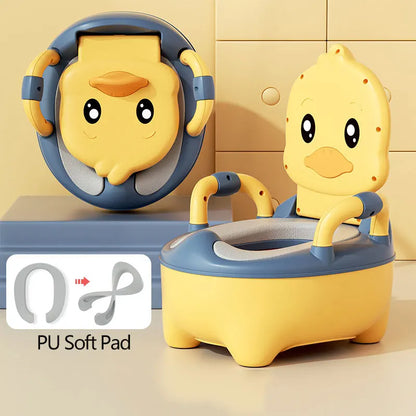 Vasino portabile per bambini con schienale e design antiscivolo