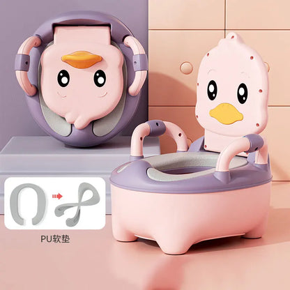 Vasino portabile per bambini con schienale e design antiscivolo