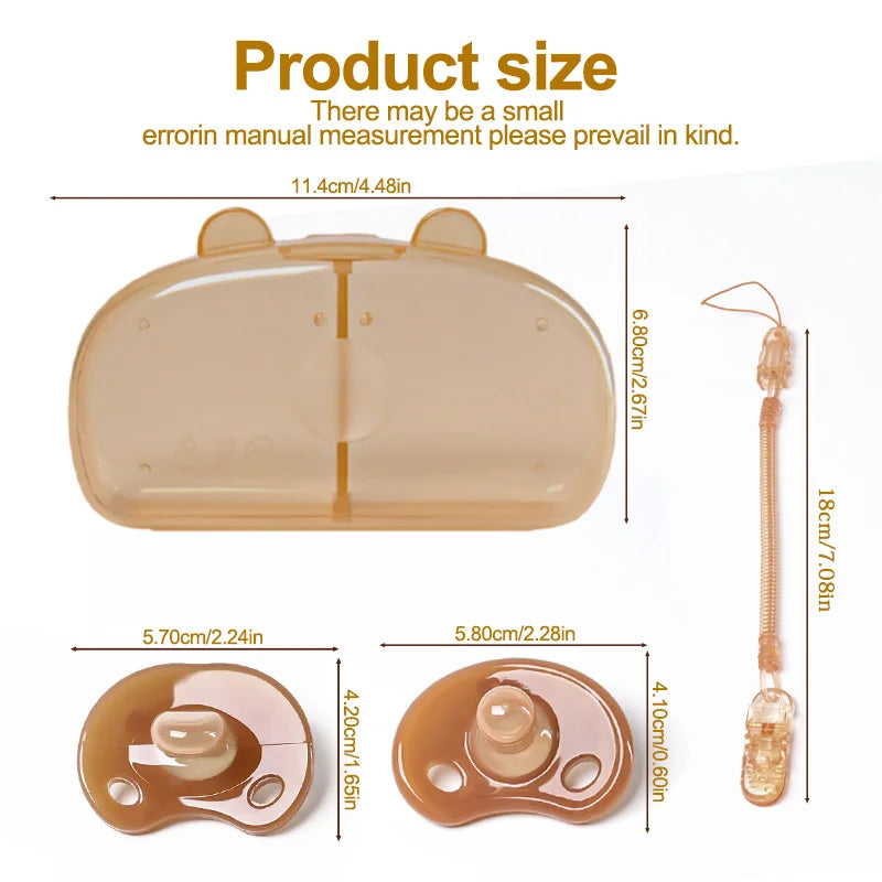Set 4 Ciucci in Silicone con Scatola Orsetto.