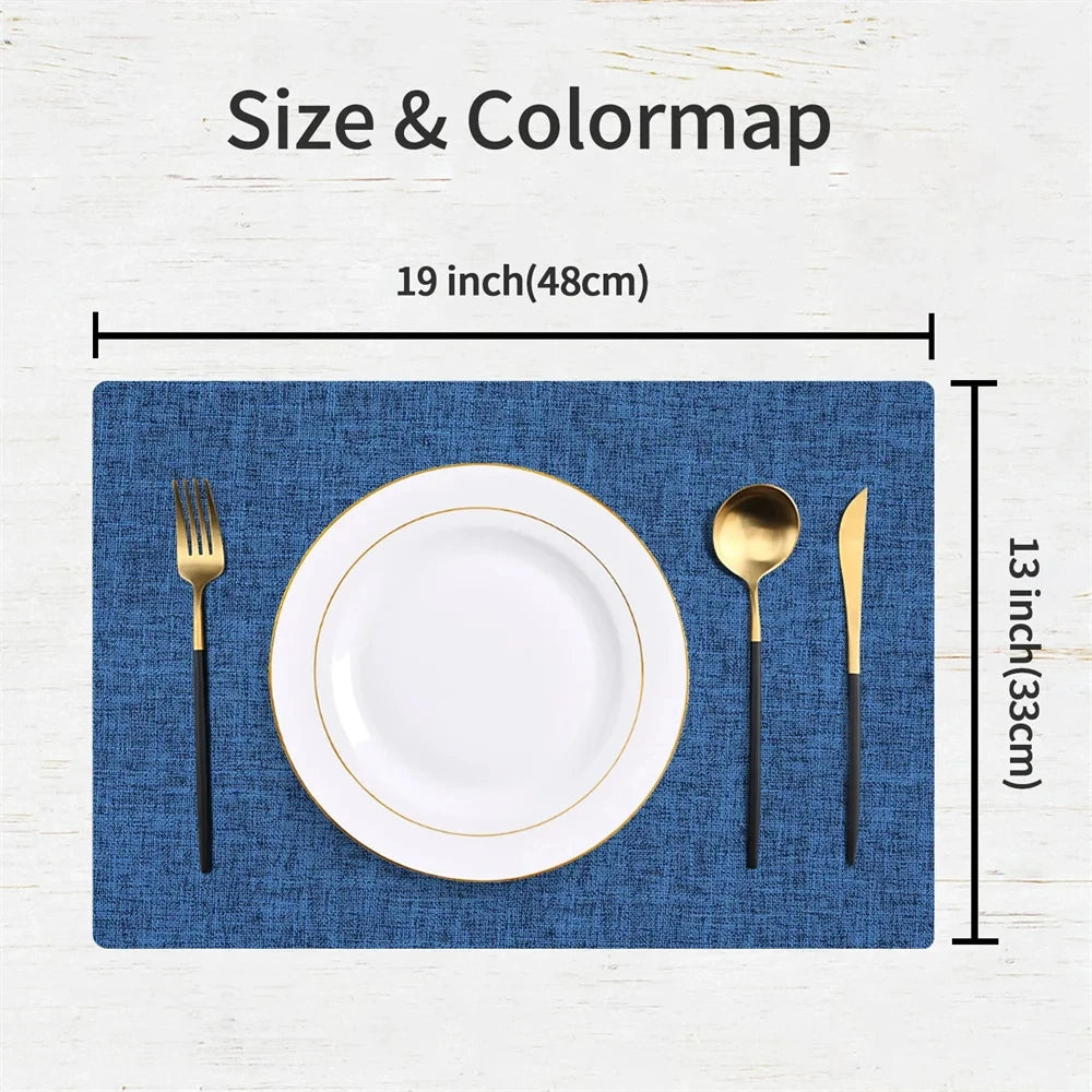 🍽️ Nordic Elegance: Cotton Linen Non-Slip Table Mats (Set of 4) Elevate your dining space with timeless texture and everyday charm.