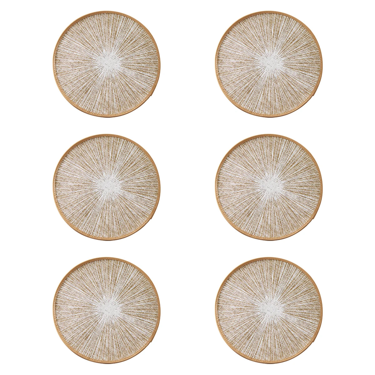 Set Tovagliette Rotonde in Juta Macramè Boho (2/4/6/8 Pezzi)