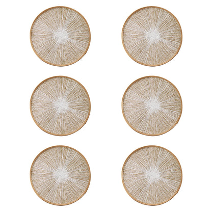 Set Tovagliette Rotonde in Juta Macramè Boho (2/4/6/8 Pezzi)