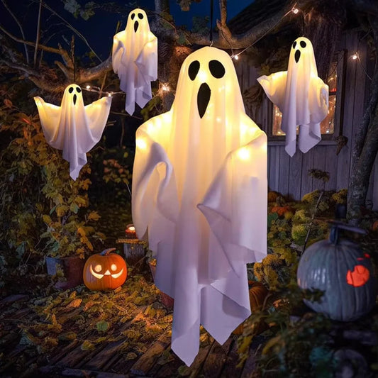 Fantasma LED Halloween da Appendere. Decorazione Halloween da Esterno