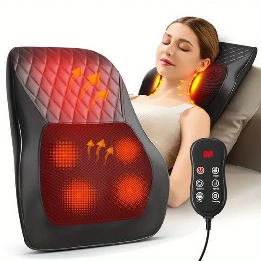 Neck & Body Comfort Massager Cushion – Heated 3D Kneading for Everyday Relaxation
