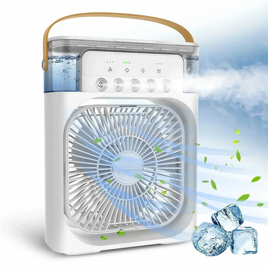 ❄️ ChillMate 3-in-1 Portable Air Cooler | Fan + Humidifier + LED Light ❄️