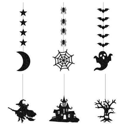 Decorazioni Halloween 6pz. Banner e Pendenti Spaventosi