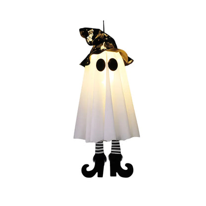 LED Light-Up Halloween Witch Ghost. Scary Hanging Ornaments