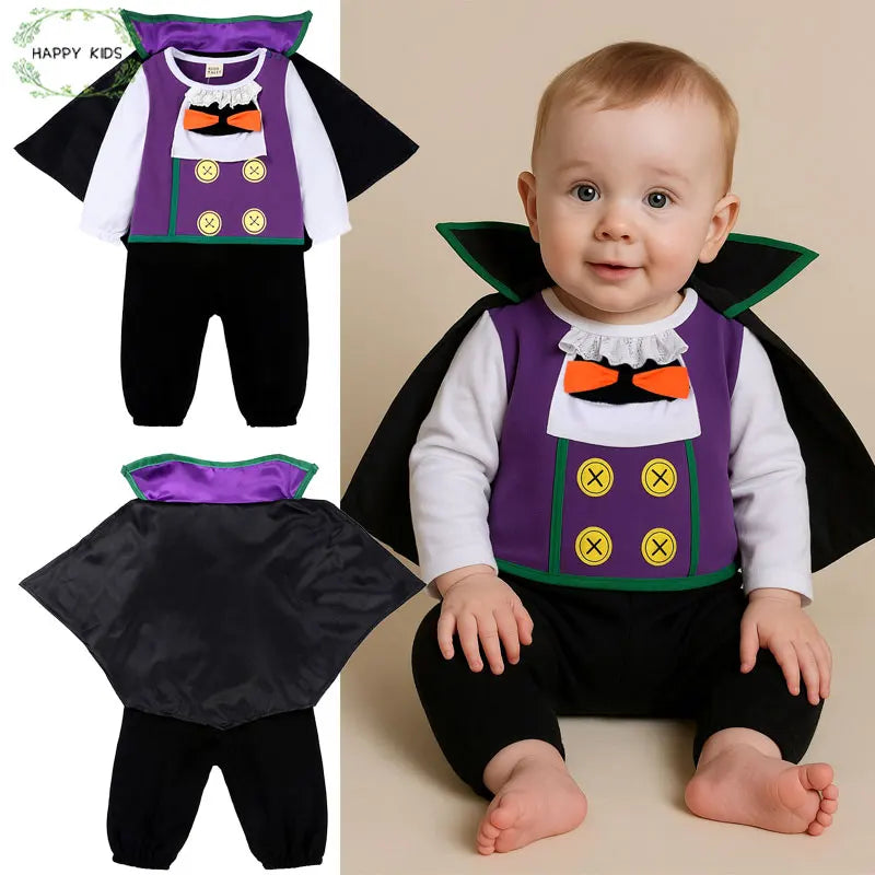 Costume Halloween Pipistrello Neonato con Cappuccio! Costume Vampiro.