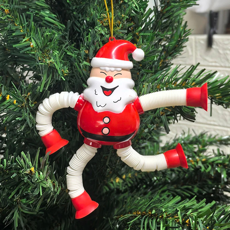 Decorazioni Natalizie Estensibili Babbo Natale e Pupazzo di Neve