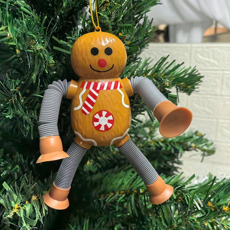 Decorazioni Natalizie Estensibili Babbo Natale e Pupazzo di Neve