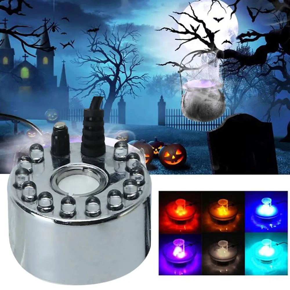 Decorazione Halloween Macchina del Fumo Halloween con Luce LED.