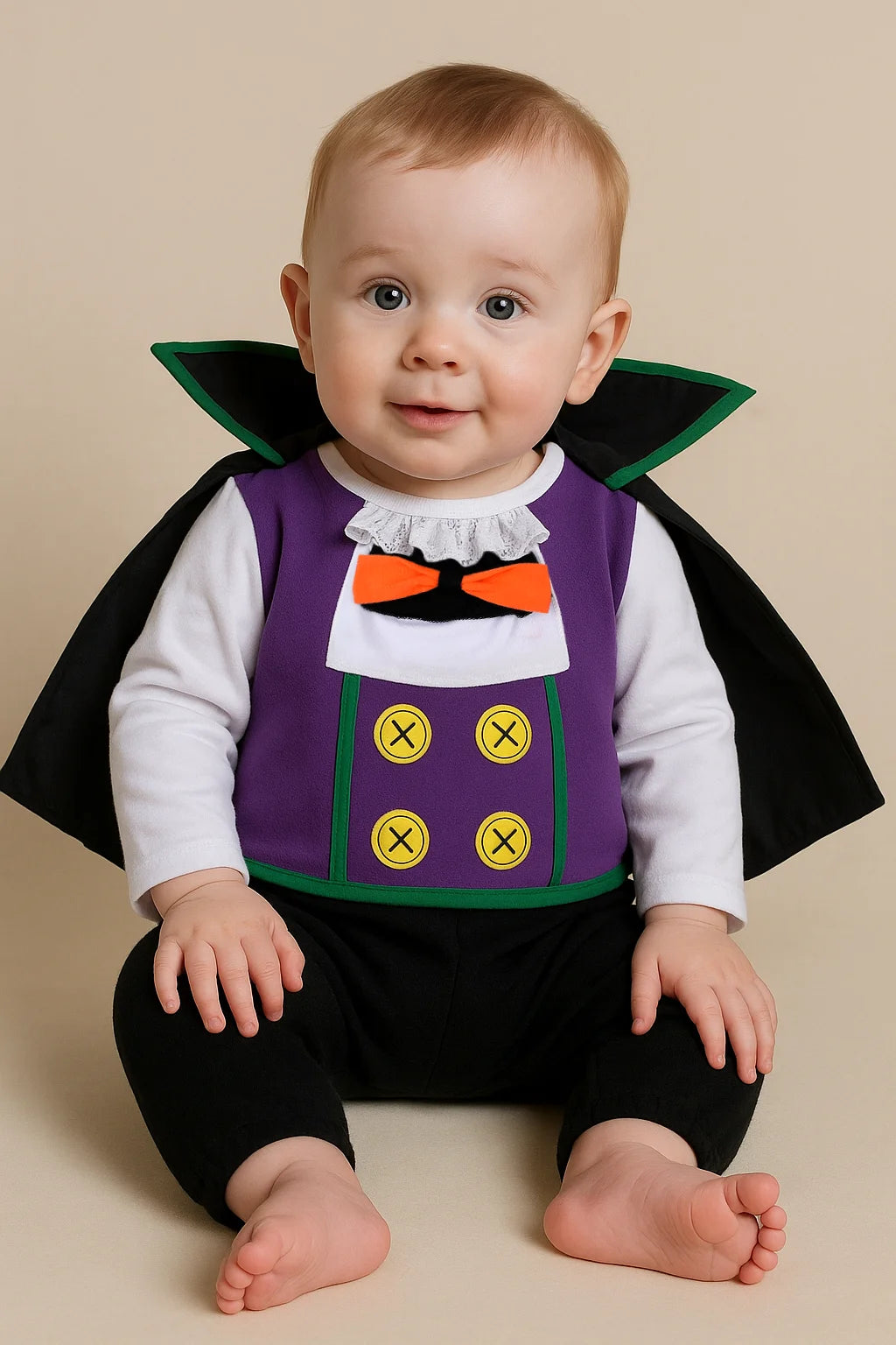 Costume Halloween Pipistrello Neonato con Cappuccio! Costume Vampiro.
