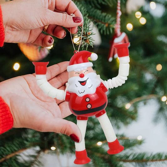 Decorazioni Natalizie Estensibili Babbo Natale e Pupazzo di Neve