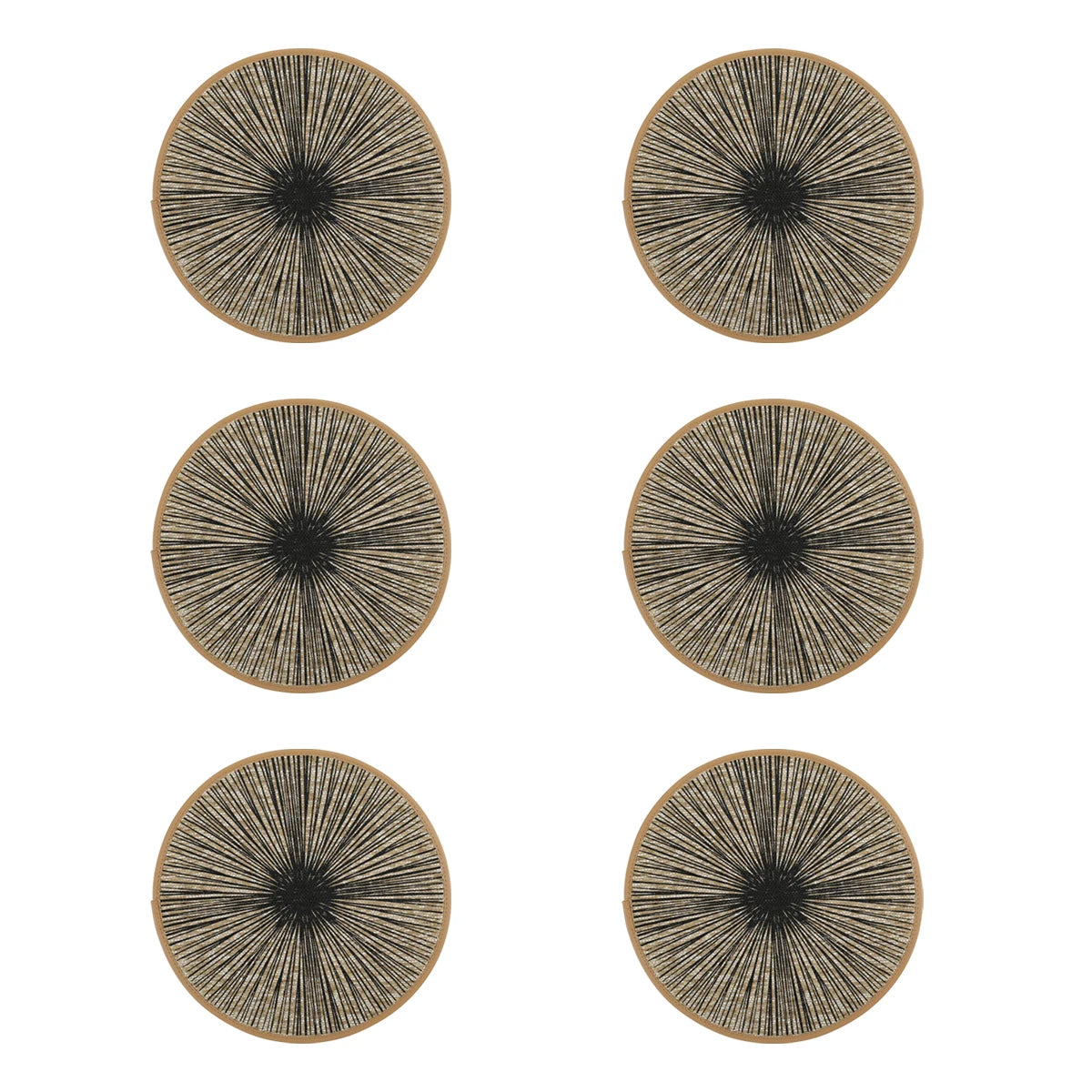 Set Tovagliette Rotonde in Juta Macramè Boho (2/4/6/8 Pezzi)