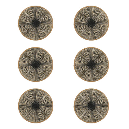 Set Tovagliette Rotonde in Juta Macramè Boho (2/4/6/8 Pezzi)