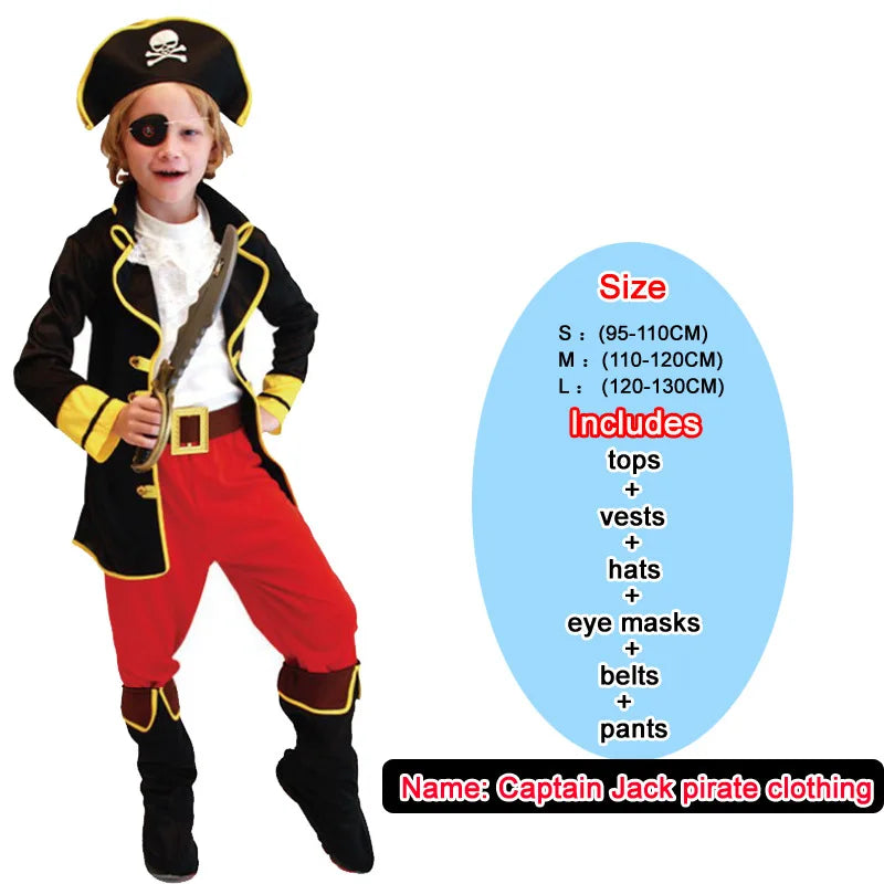 Costume Halloween da Pirata per Bambini: Abito Halloween per Bambini