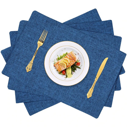 🍽️ Nordic Elegance: Cotton Linen Non-Slip Table Mats (Set of 4) Elevate your dining space with timeless texture and everyday charm.