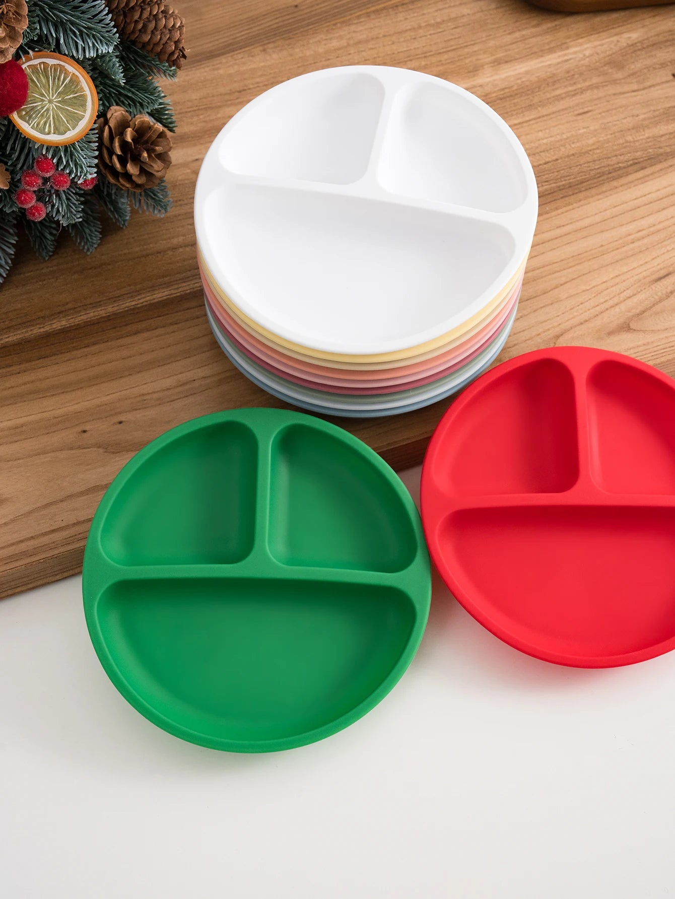 Piatto in Silicone con Ventosa per Bambini BPA Free