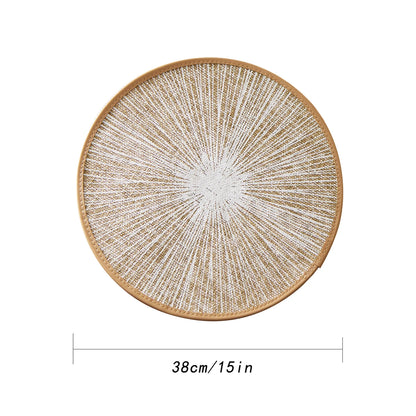 Set Tovagliette Rotonde in Juta Macramè Boho (2/4/6/8 Pezzi)