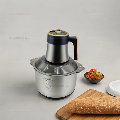 Electric Meat Grinder 5L Food Processor Stainless Steel Vegetable Slicer  Multi-function for Kitchen Cooking and Food Blender