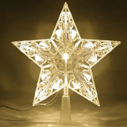 Stella di Natale 15cm LED Luci Calde Decorazione Casa