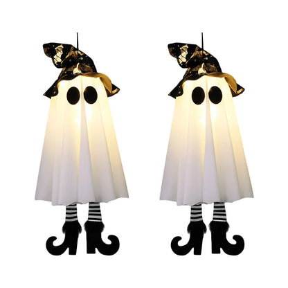 LED Light-Up Halloween Witch Ghost. Scary Hanging Ornaments