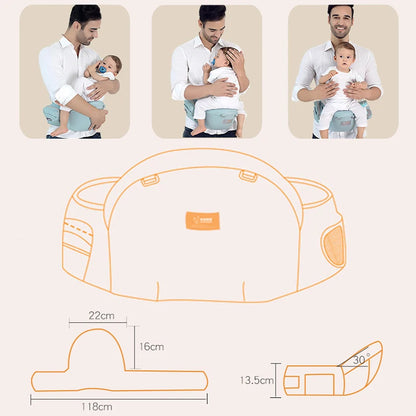 Baby Carrier Cotton Baby Holder Waist Stool Carrier Baby Sling Bebe Hip Carrier Kids Hip Seat Baby Walkers Bag Front Holder Wra