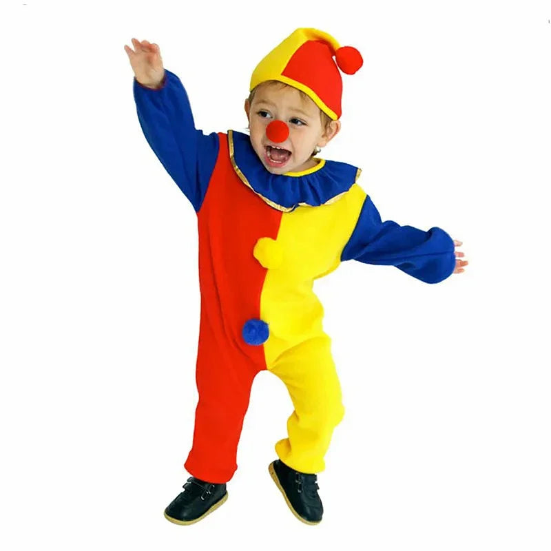 Costume Halloween Pagliaccio per Bambini. Vestito Halloween. Unisex