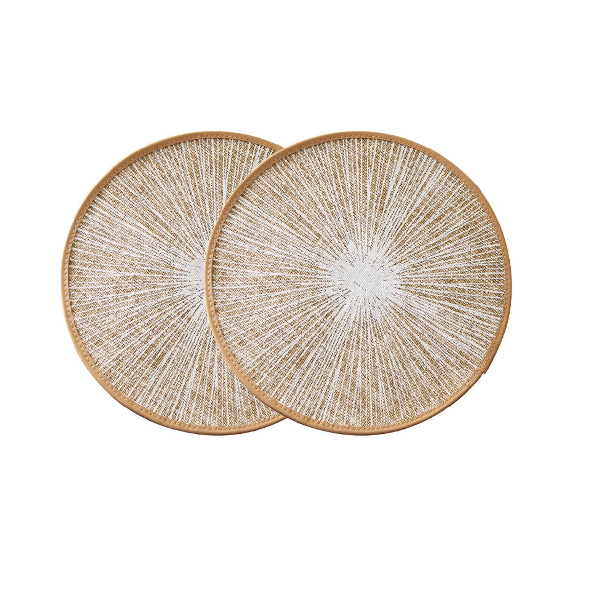 Set Tovagliette Rotonde in Juta Macramè Boho (2/4/6/8 Pezzi)