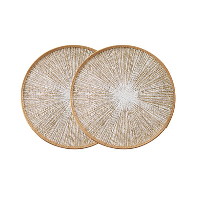 Set Tovagliette Rotonde in Juta Macramè Boho (2/4/6/8 Pezzi)
