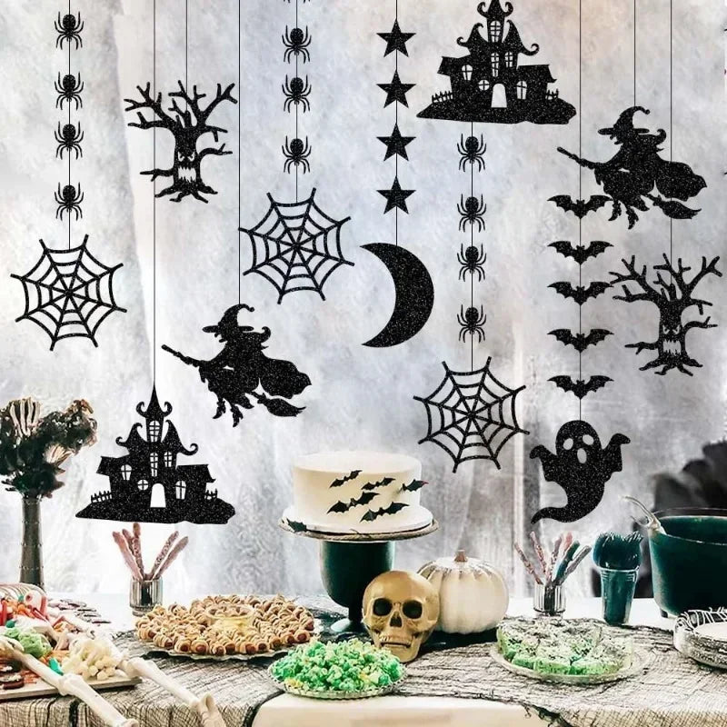 Decorazioni Halloween 6pz. Banner e Pendenti Spaventosi