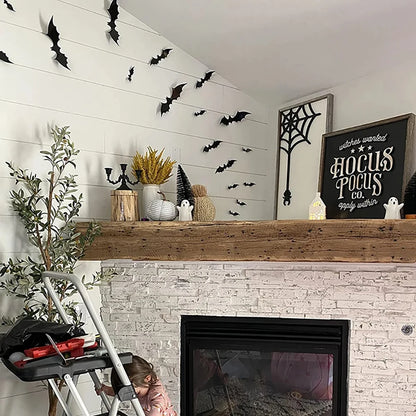 Decorazioni Halloween Pipistrelli 3D. Adesivi da Parete Spaventosi