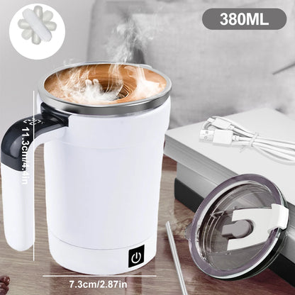 SwirlSip 380ML – The Smart Self-Stirring Mug That Mixes While You Relax