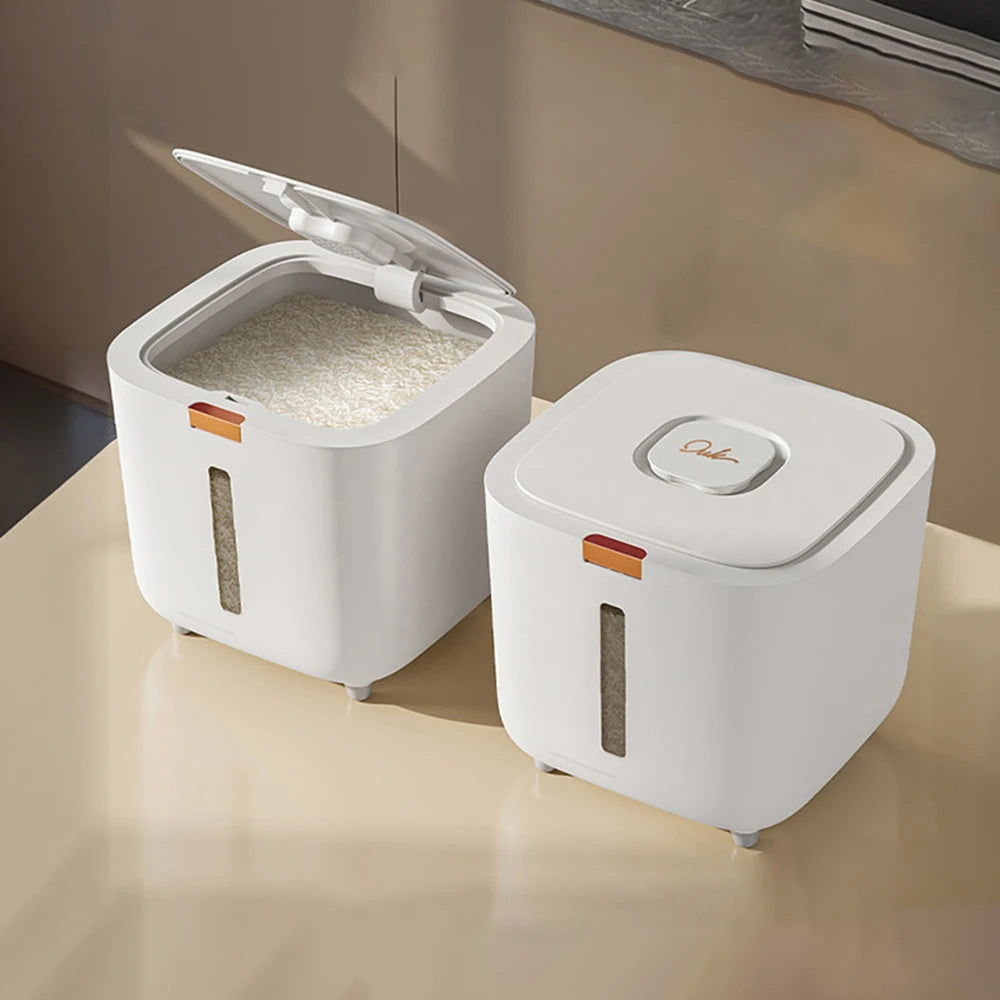 Contenitore per riso, farina di grano e zucchero a prova di insetti e umidità, 5/10 kg con coperchio