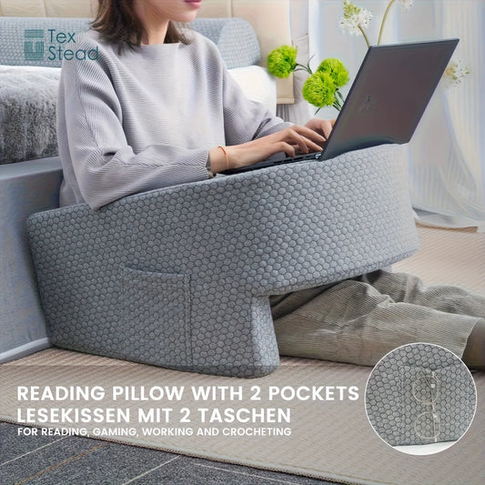 Comfort Estremo per Giocatori e Lettori: Cuscino Lettura XL in Memory Foam con Braccioli