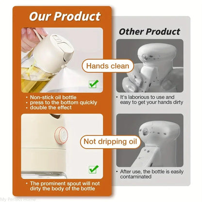Bottiglia Spray e Versatore 2-in-1 per Olio.