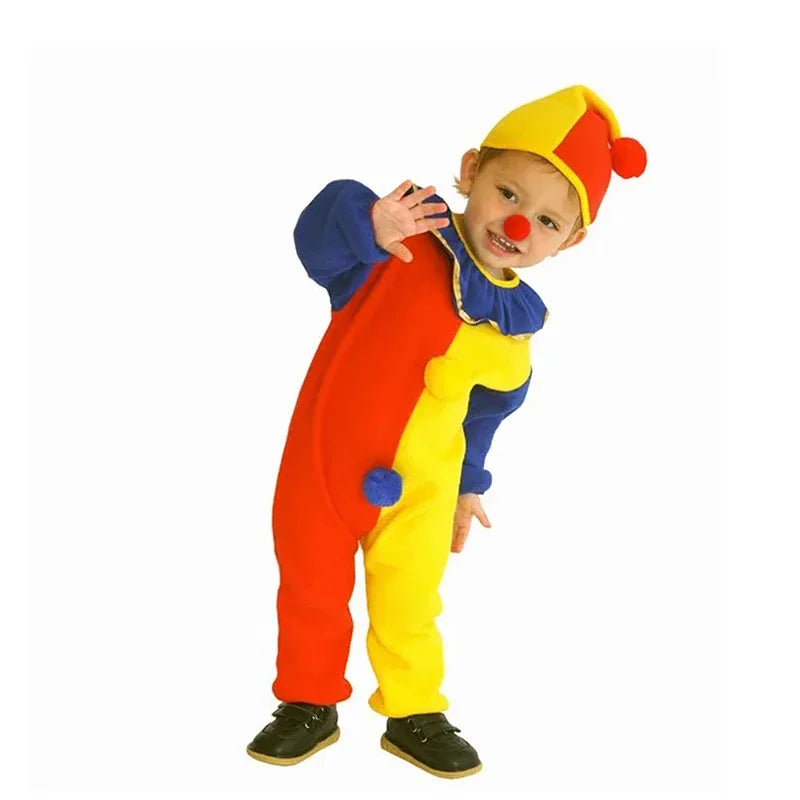 Costume Halloween Pagliaccio per Bambini. Vestito Halloween. Unisex