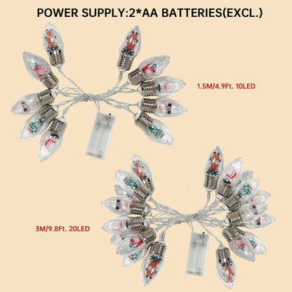 Luci di Natale Palla di Neve LED 10/20 Lampade