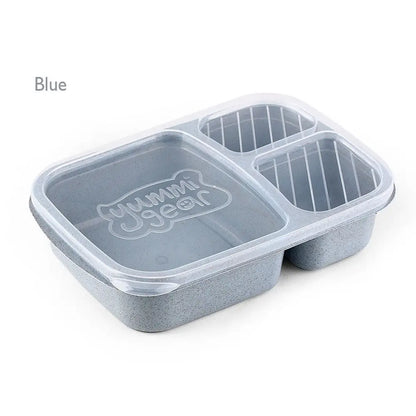 1Pcs New Eyeglass Bear Thermal Bento Box Children 1/2/3 Layers Lunch Box Portable Stackable Food Storage Container