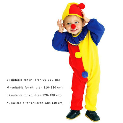 Costume Halloween Pagliaccio per Bambini. Vestito Halloween. Unisex
