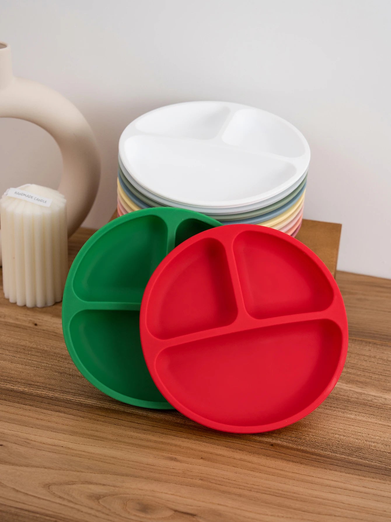 Piatto in Silicone con Ventosa per Bambini BPA Free