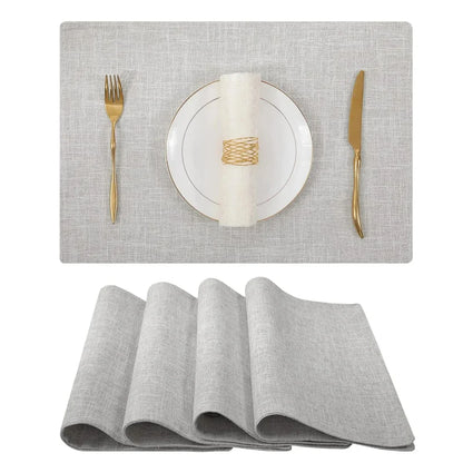 🍽️ Nordic Elegance: Cotton Linen Non-Slip Table Mats (Set of 4) Elevate your dining space with timeless texture and everyday charm.
