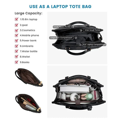 Borsa 2-in-1 Termica per Pranzo e Lavoro. Elegante, Spaziosa e Perfetta per Donne Sempre in Movimento 🥗💼