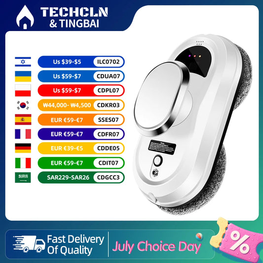 SmartShine™ Window Cleaning Robot. Effortless Shine, Every Time!