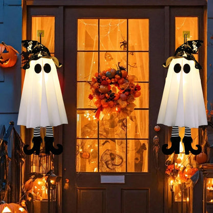 LED Light-Up Halloween Witch Ghost. Scary Hanging Ornaments