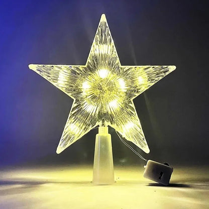 Stella di Natale 15cm LED Luci Calde Decorazione Casa