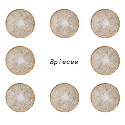 Set Tovagliette Rotonde in Juta Macramè Boho (2/4/6/8 Pezzi)